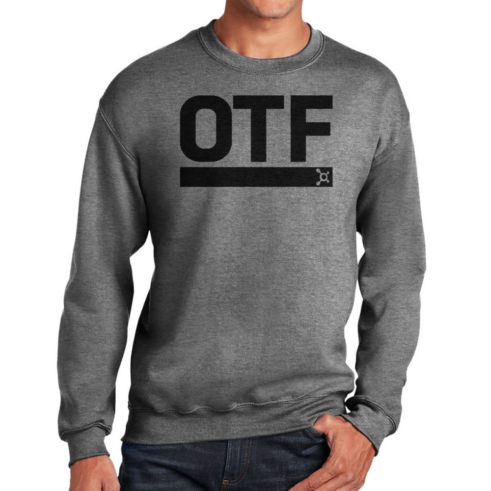 Orange Theory crew sweatshirt Graphite Heather